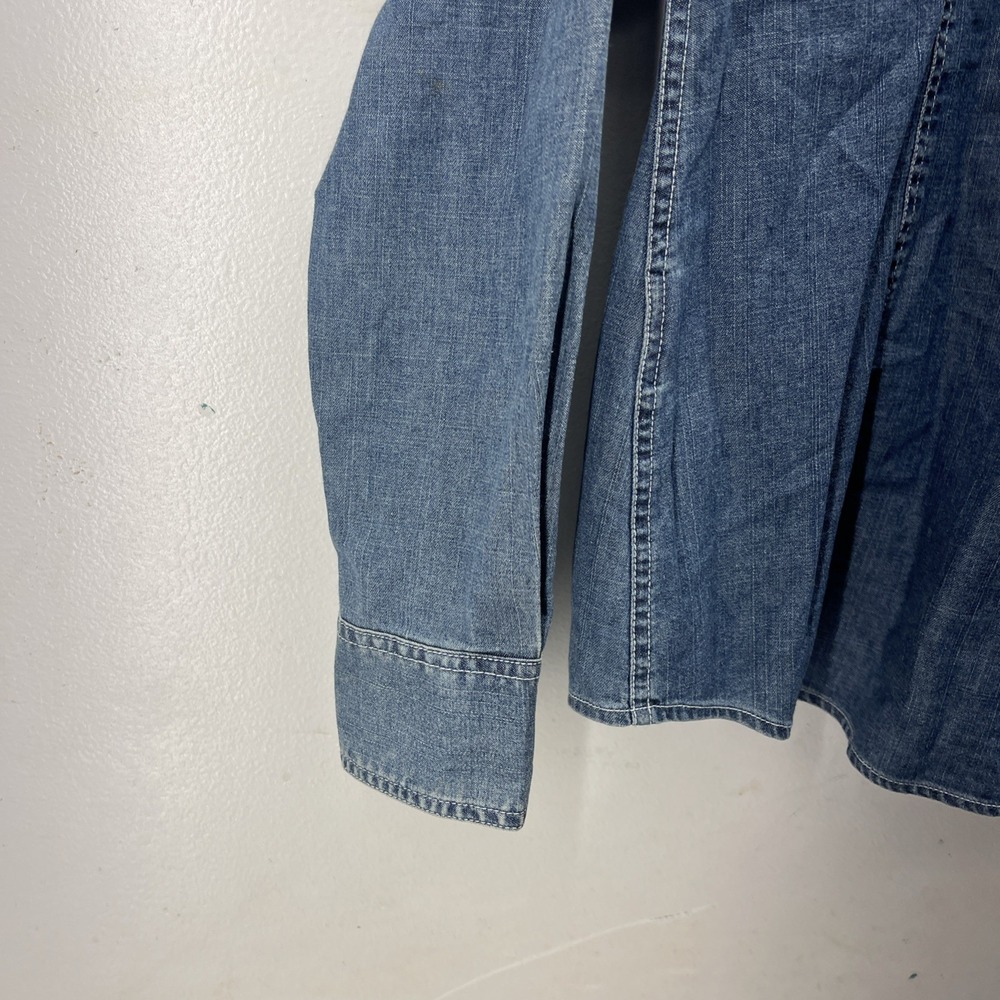 Vintage Harley Davidson Women's Large Pearl Snap Western Long Sleeve Button Up - Picture 9 of 14
